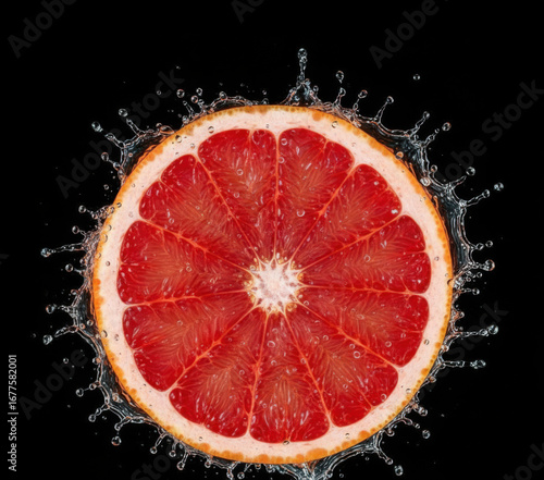 Grape fruits on a white background