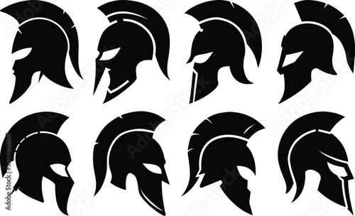 Spartan Helmet Silhouettes