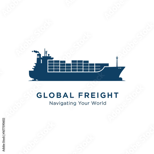 Global Freight logo featuring a cargo ship silhouette.