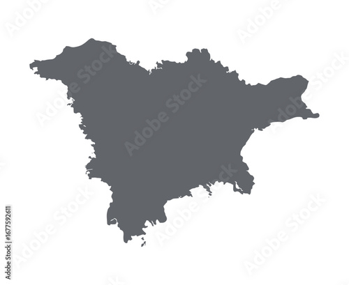 Detailed Vector Map of Chernihiv Oblast, Ukraine for Geographic and Political Projects and Presentations
