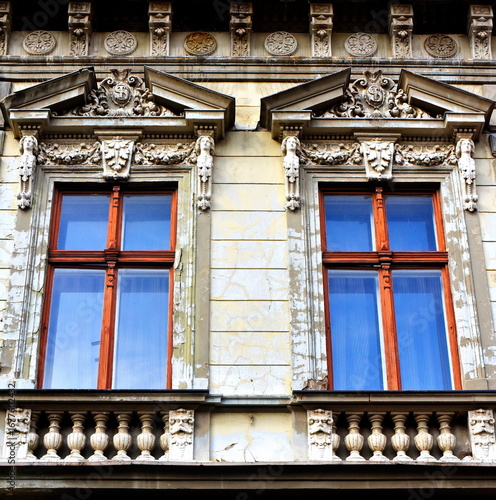 19 century facade with majestic details.