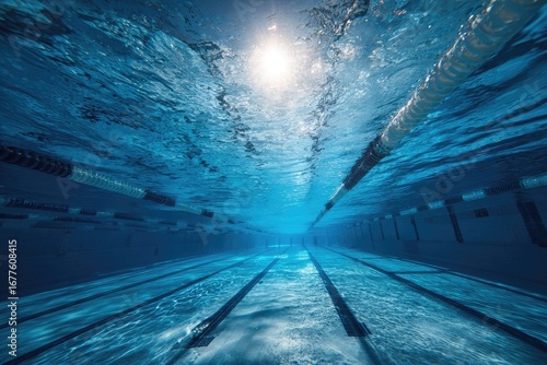 Underwater view of a swimming pool lane (12)
