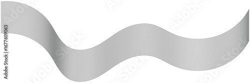 Abstract white and grey geometric smoky blend lines. minimalist abstract background featuring wavy gray lines. abstract Curved wavy lines tech futuristic motion background technology line stripe curve
