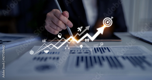 Photos Business growth strategy drives goal achievement