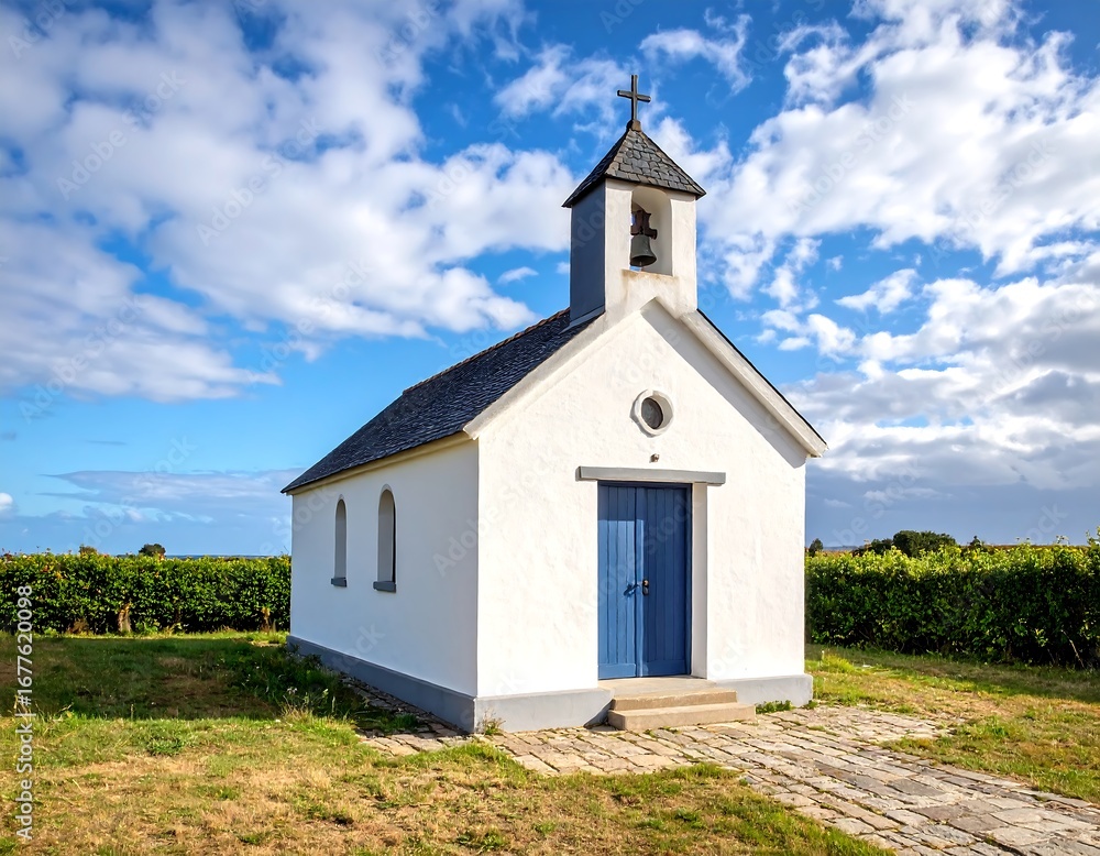 Fototapeta premium Small Chapel in Rural Landscape