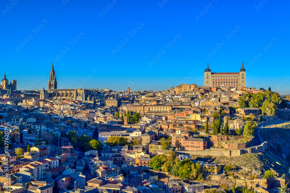 Obraz premium Vista de la ciudad de Toledo en España