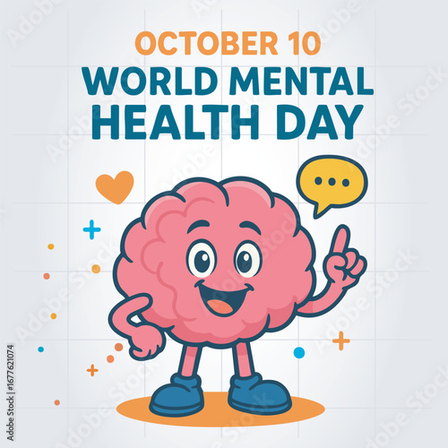 10 October World Mental Heath Day Cover or Banner Template