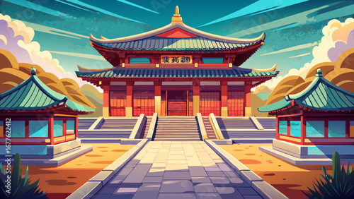 The Jongmyo Shrine in Seoul, South Korea reflects solemn Confucian traditions, its wooden halls and serene courtyards echoing with ancestral rituals that continue to honor royal heritage.