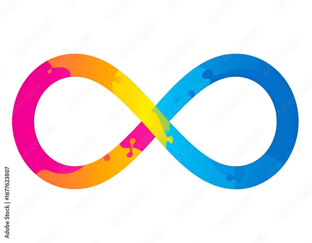 Obraz premium Infinity symbol with vibrant colors