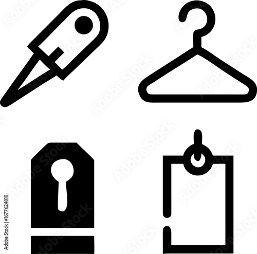 Essential retail icons for modern business and branding needs, clean and versatile for any project.