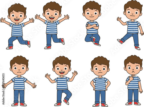 Cute diverse girls standing, children fashion illustration, kids with backpack, casual clothes, happy childhood, cartoon characters, vector art, playful kids, smiling girls