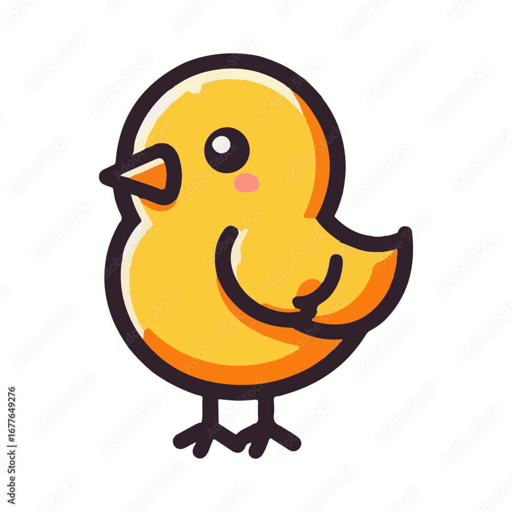 Fototapeta premium chick illustration design