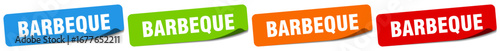 barbeque sticker. barbeque sticker set on white background
