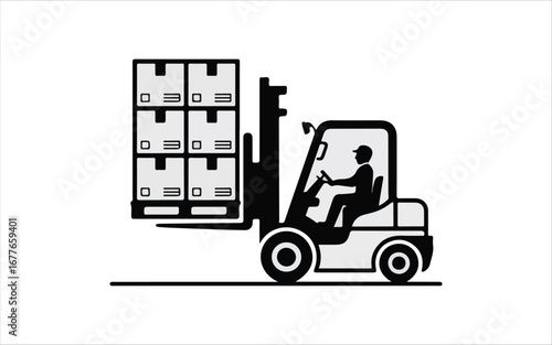 forklift truck and forklift