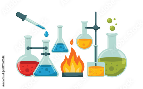 laboratory glassware and test tubes