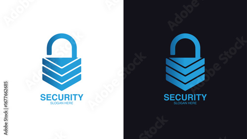 Fortis Guard Security Logo with Shield and Lock Icon