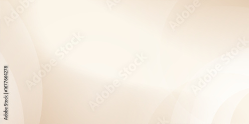 Beige abstract background. Light gradient vector banner. Pastel beige backdrop. Soft blurred light bg. Pastel gradation water cover design