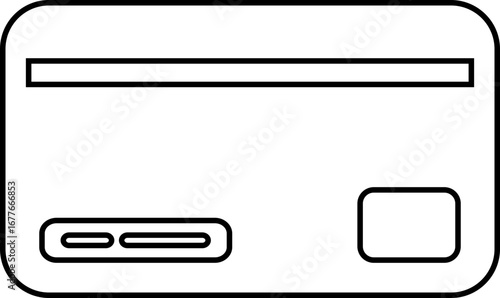 Credit card icon black line style debit card collection, payment card vector group with finance and banking symbols, money transaction icons and credit