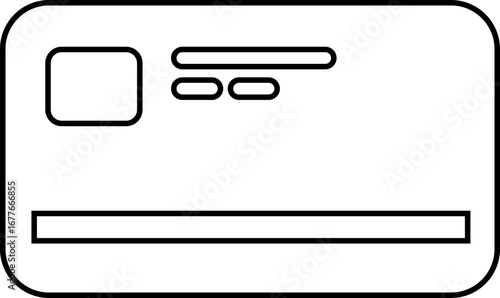 Credit card icon black line style debit card collection, payment card vector group with finance and banking symbols, money transaction icons and credit