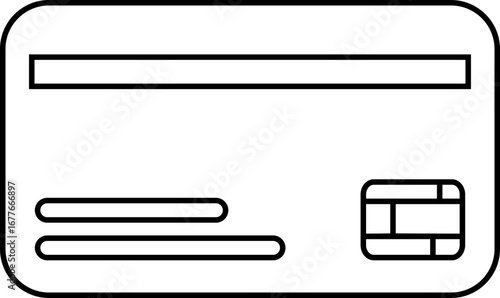 Credit card icon black line style debit card collection, payment card vector group with finance and banking symbols, money transaction icons and credit