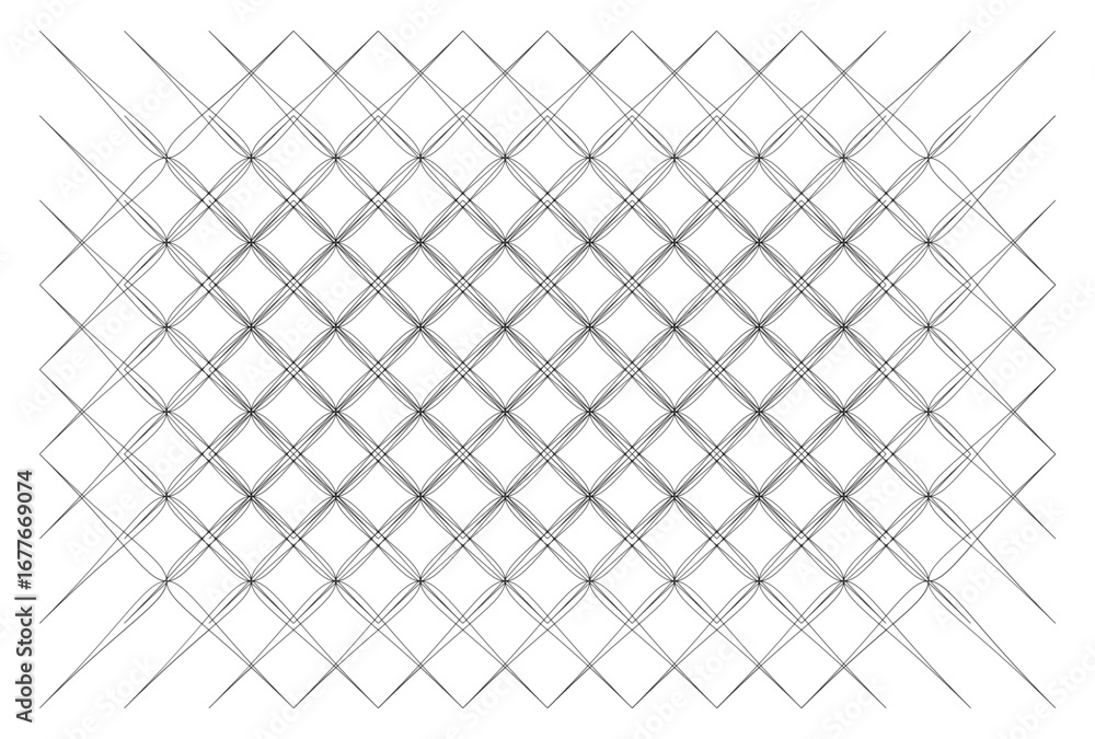 Naklejka premium This intricate, grayscale grid pattern creates a visually dynamic background.