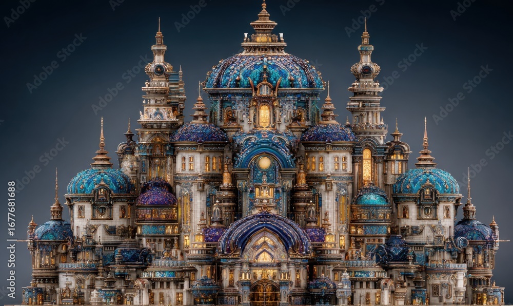 Obraz premium Grand ornate fantasy castle