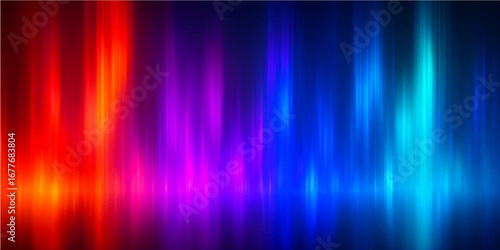 Colorful digital rainbow background with glowing lines and abstract light design