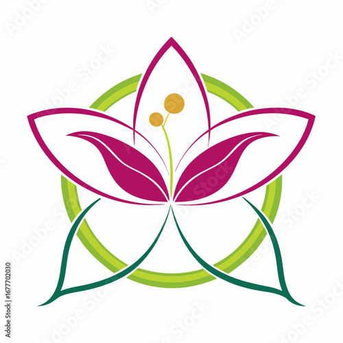abstract flower logo