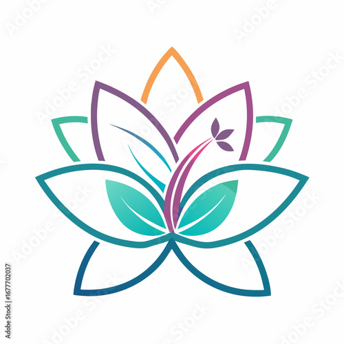abstract flower vector illustration
