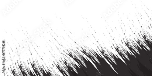 Abstract nature grunge silhouette vector pattern of grass and field textures