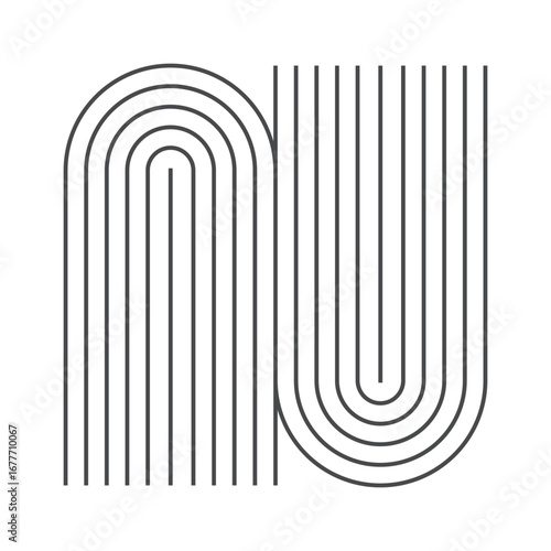 Bending lines mid century geometry