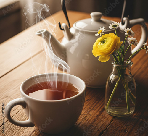 tea on the table