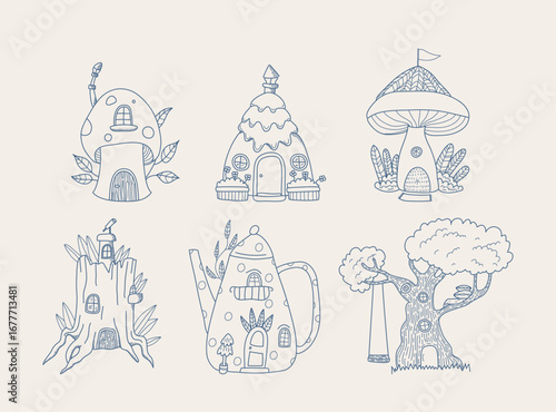 Fantasy Fairy Tale Houses Collection