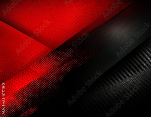 black and red abstract grunge texture with halftone pattern