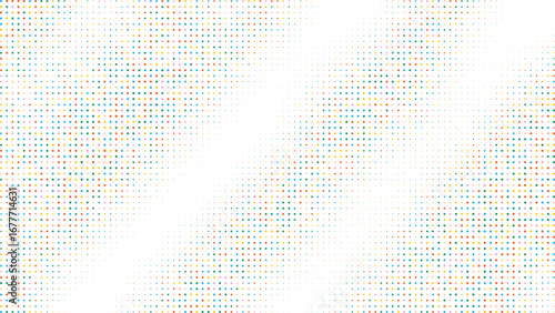 Colorful halftone abstract dots pattern with digital gradient texture modern minimal background design pixel style vibrant surface artistic concept creative backdrop graphic