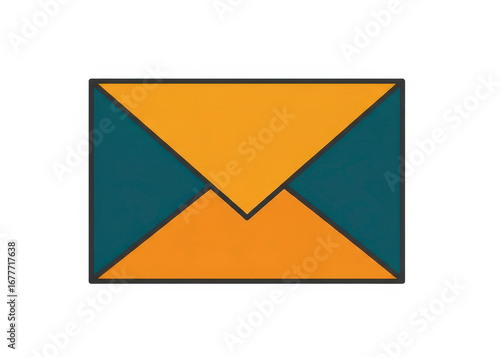 Modern Flat Design Mail Envelope Icon in Orange and Teal Isolated on White Background Free Download Modern Flat Design Mail Envelope Icon in Orange and Teal Isolated on White Background - GFXLoad