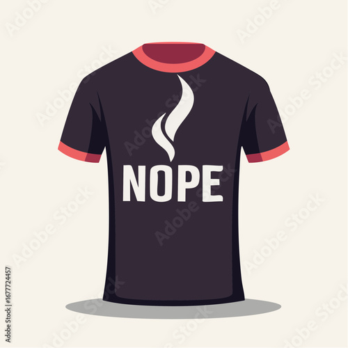 NOPE Coffee Typography T-Shirt Design