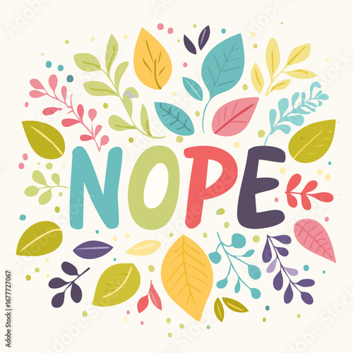 NOPE Handwritten Typography Design