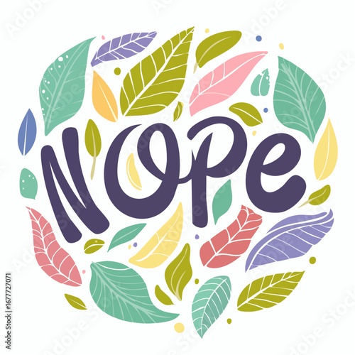 NOPE Handwritten Typography Design