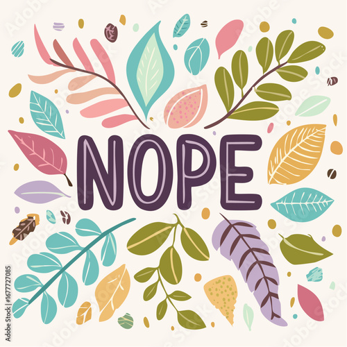 NOPE Handwritten Typography Design