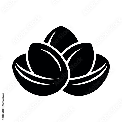 Clams Black Silhouette Collection