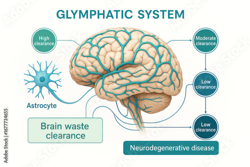 Glymphatic System Illustration: Brain Waste Clearance and Neurodegenerative Disease [Illustration]