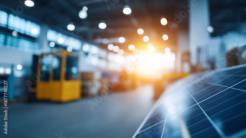 Wallpaper Mural Solar panel storage warehouse with photovoltaic modules and renewable energy components specialized handling equipment and quality assurance systems supporting clean energy Torontodigital.ca