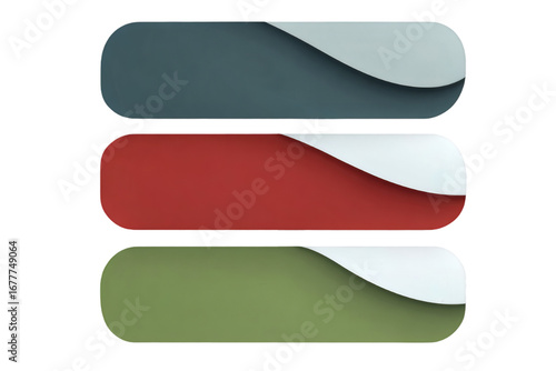 Modern abstract design elements with clean curves and smooth color transitions.