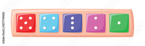 Montessori toy with colorful geometric shapes, educational board for kids, flat design.