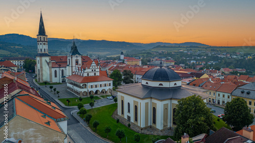 Wallpaper Mural Sunset panorama view of Levoca, Slovakia Torontodigital.ca