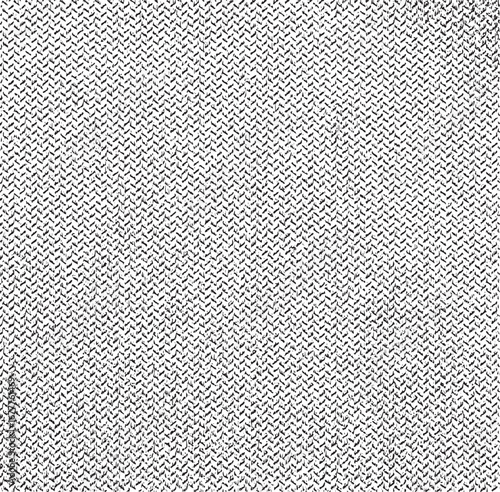 Vector fabric texture. Distressed texture of weaving fabric. Grunge background. Abstract halftone vector illustration. Overlay to create interesting effect and depth. Black isolated on white. EPS10.