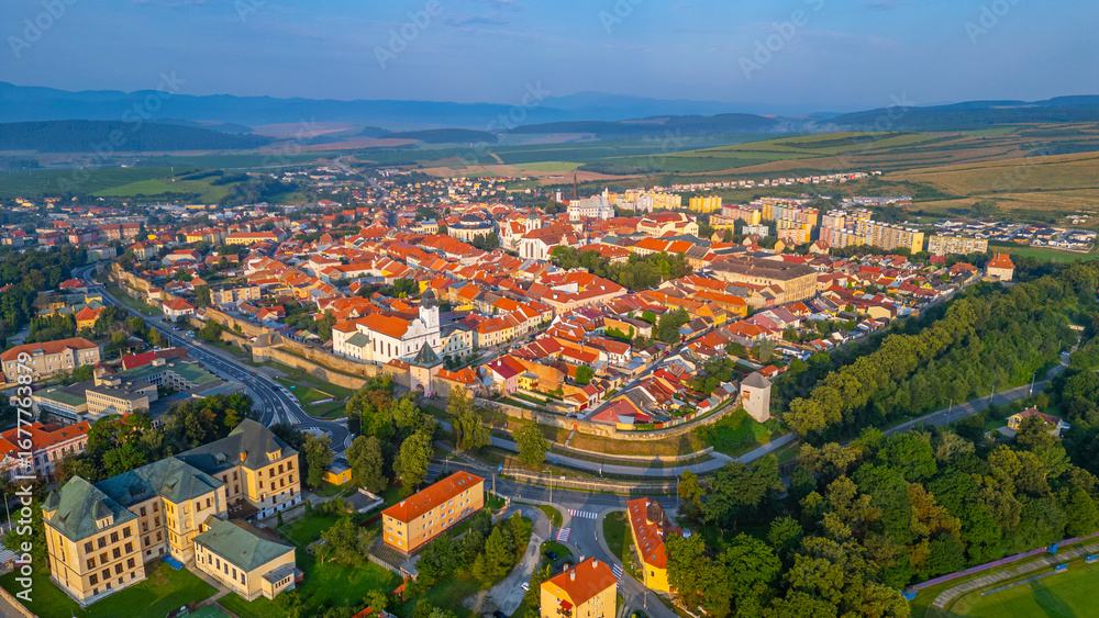 Fototapeta premium Panorama view of Levoca, Slovakia