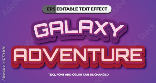 Galaxy Adventure Editable Text Effect