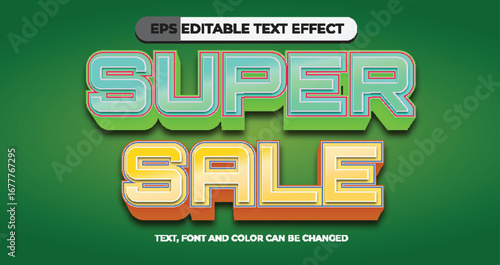Super Sale Editable Text Effect